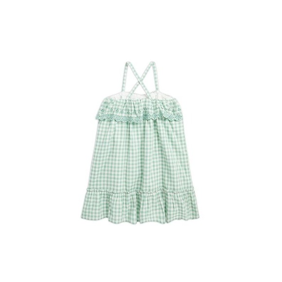 Polo Ralph Lauren‎ Little Girl's Eyelet Gingham Dress Size 2 New - Picture 2 of 5